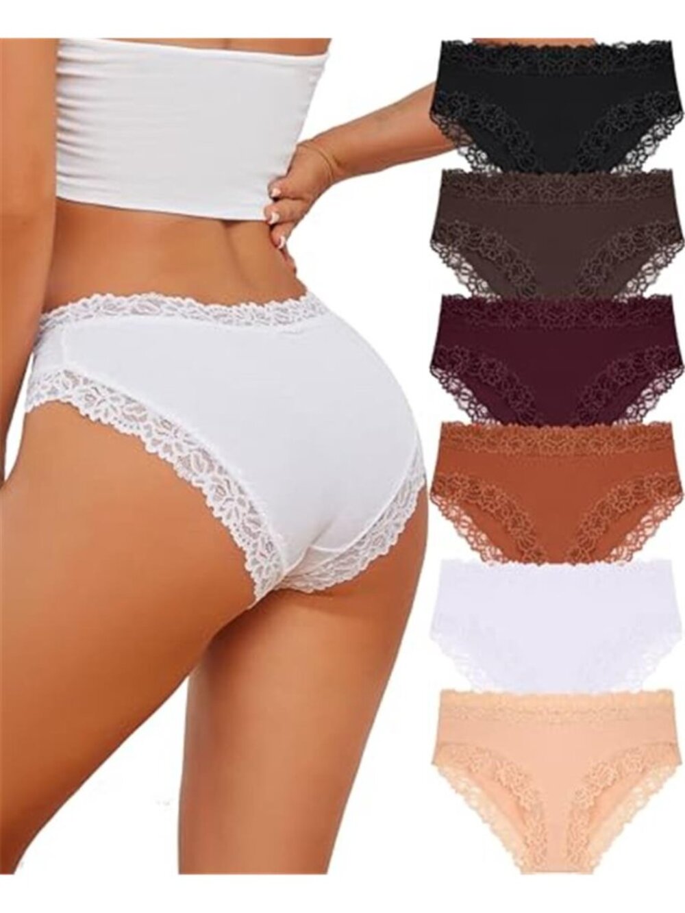 Cotton Underwear for Women Cheeky Bikini Womens Underwear Pack Sexy